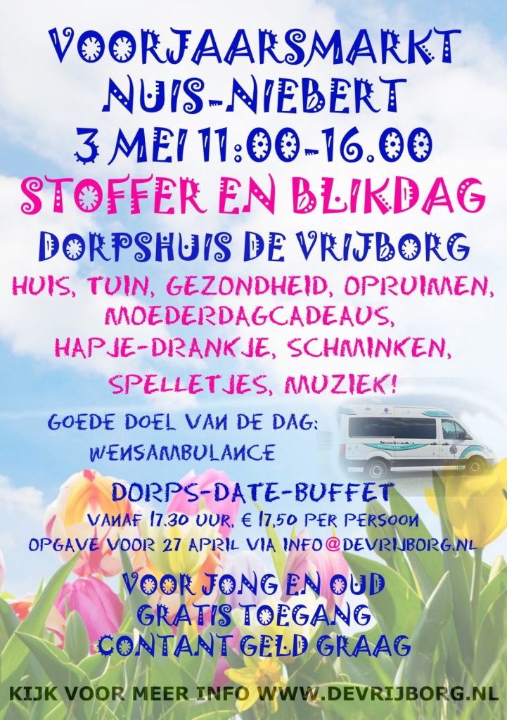 Stoffer en blik verrassende voorjaarsmarkt in Nuis